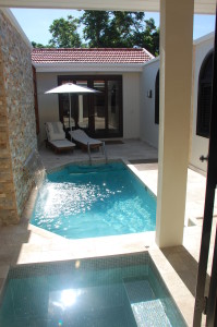 Private courtyard in our Romeo and Juliet Sanctuary One-Bedroom Villa Suite